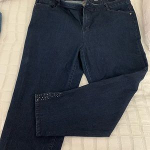 Studded jeggings inseam 30-33 in.